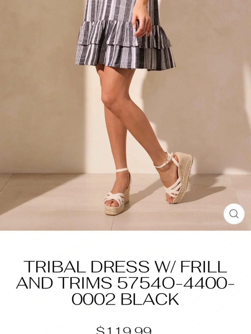 NWT Fit and Flare dress from tribal jeans XS - Picture 6 of 6